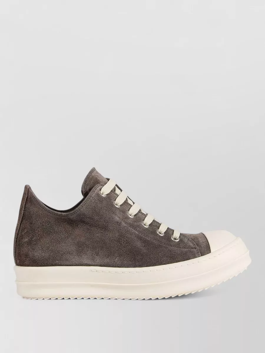 Rick Owens Leather low-top sneakers | The Fashion Square