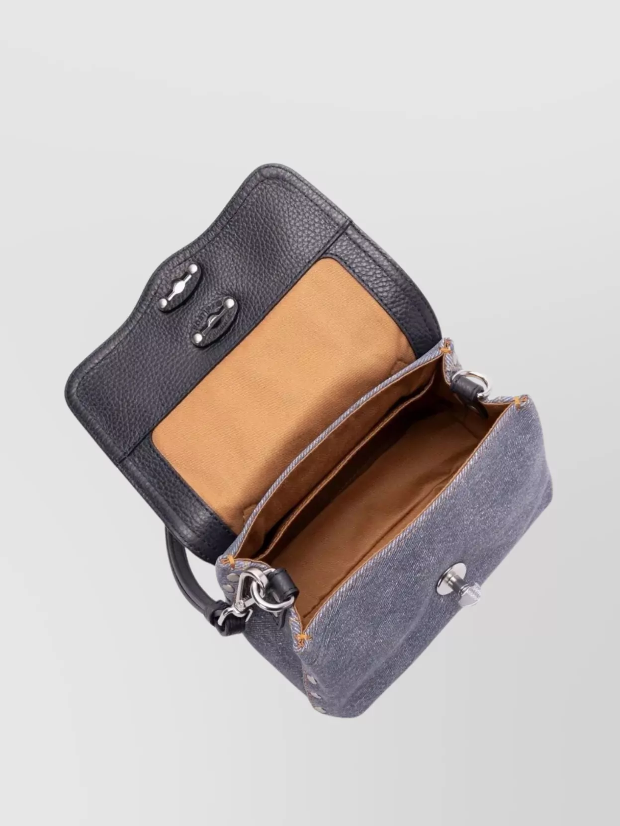 Zanellato Denim Baby Postina Shoulder Bag
