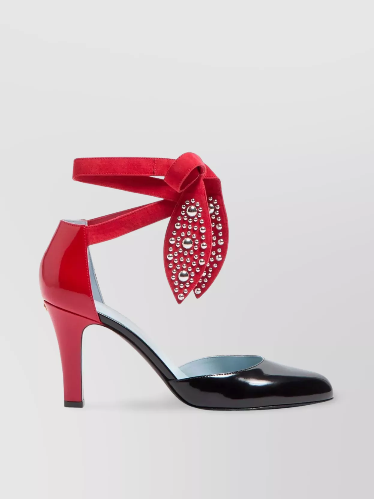Shop Valentino High Heel Pumps With Strass Bow Detail