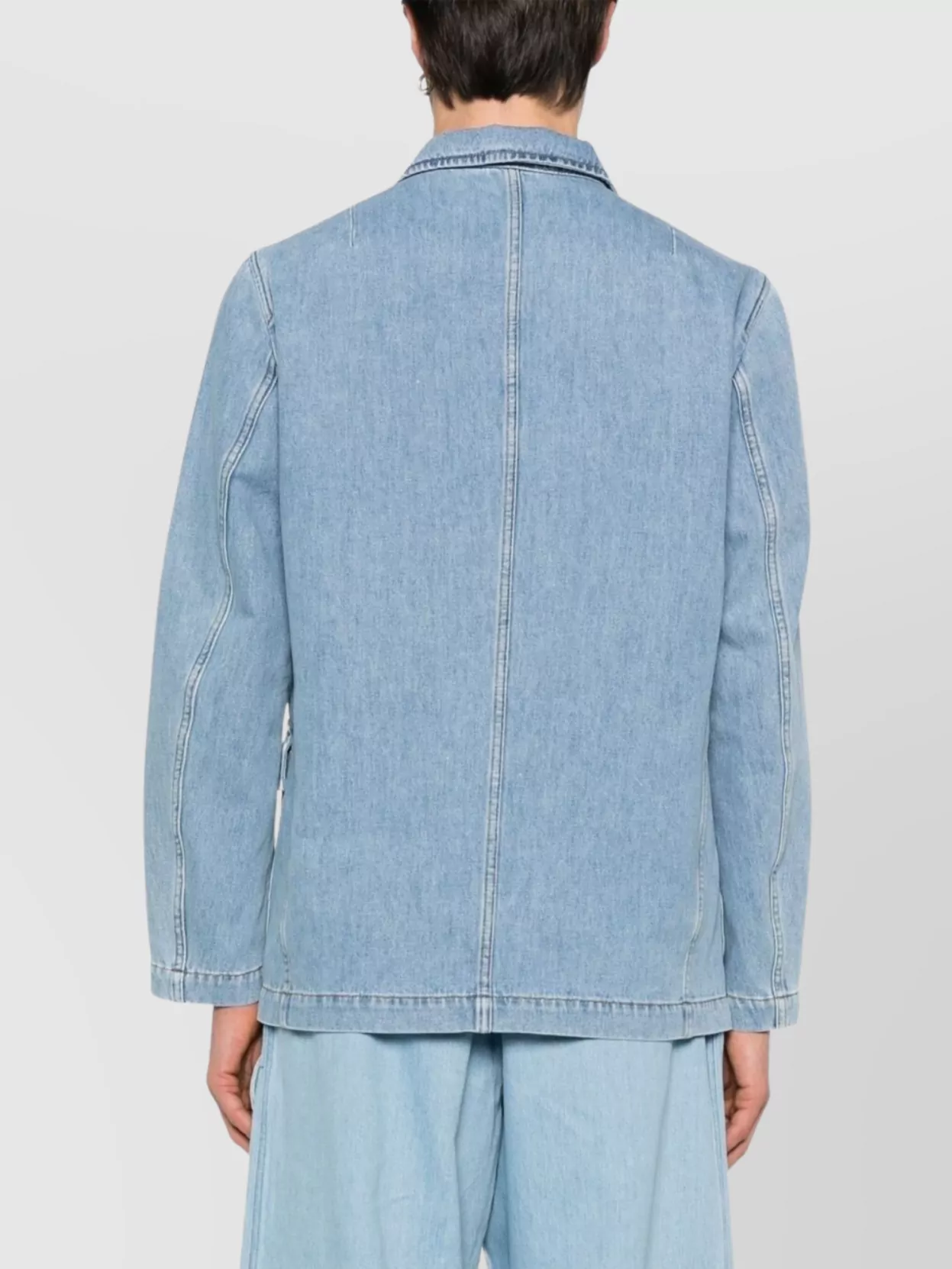 Dries Van Noten Denim Jacket With Chest Pocket And Flap Pockets