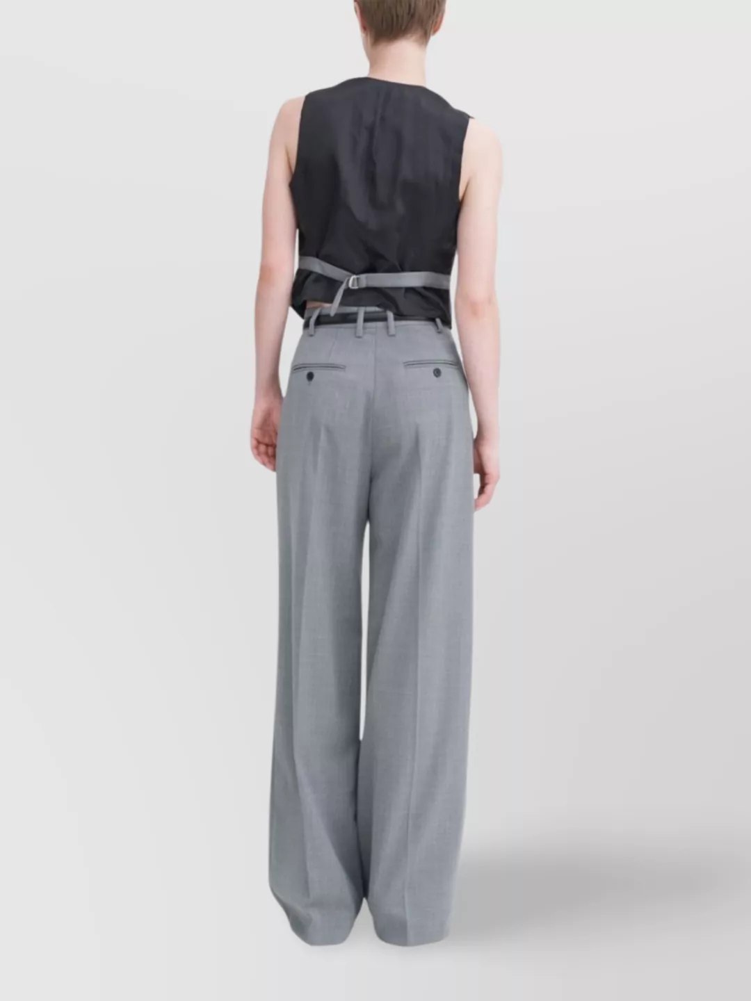 Filippa K Darcey High-Waisted Wool Trousers With Pleat Detailing