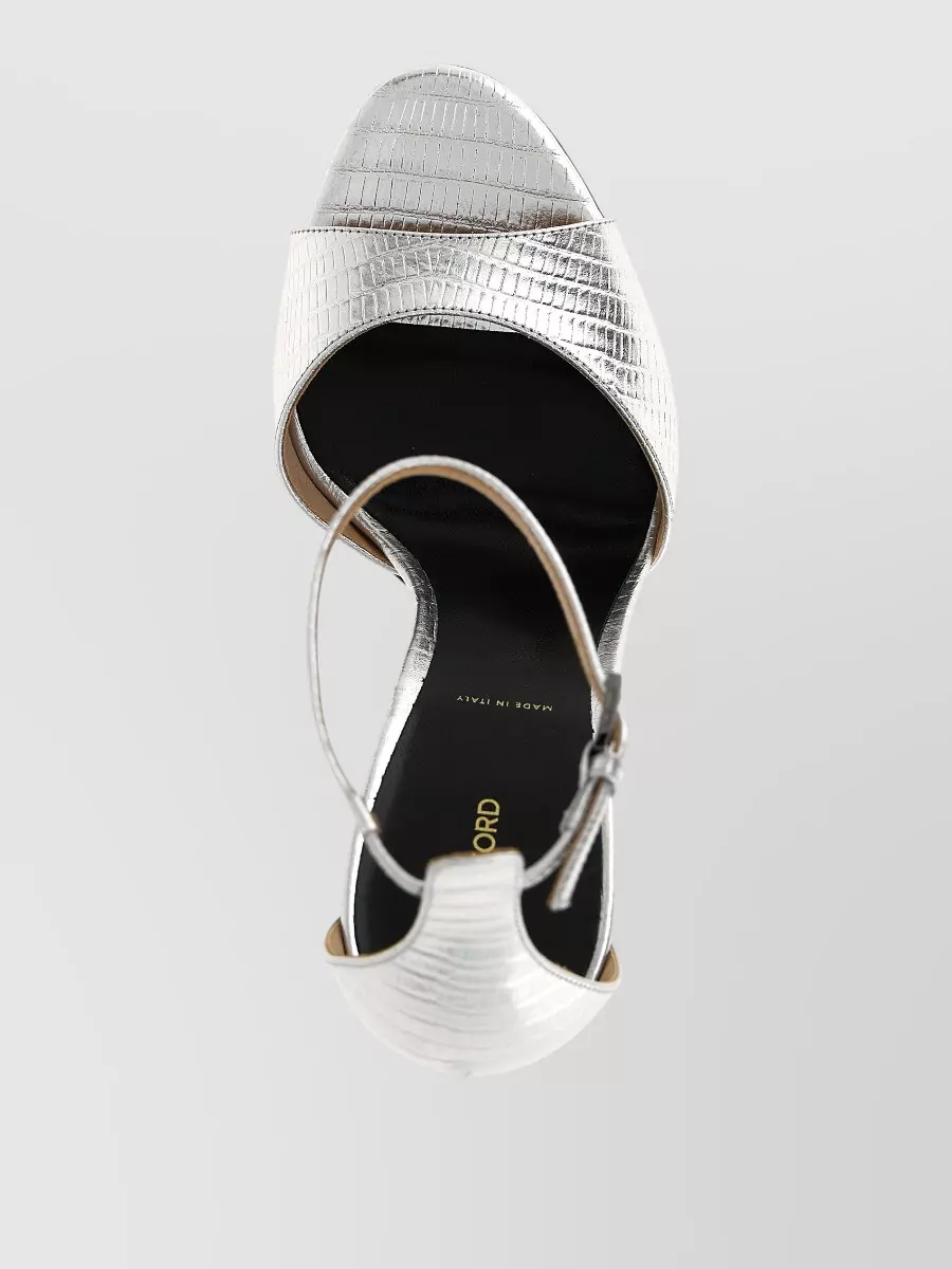 Tom Ford Tejus Sandals Open Toe Textured Finish