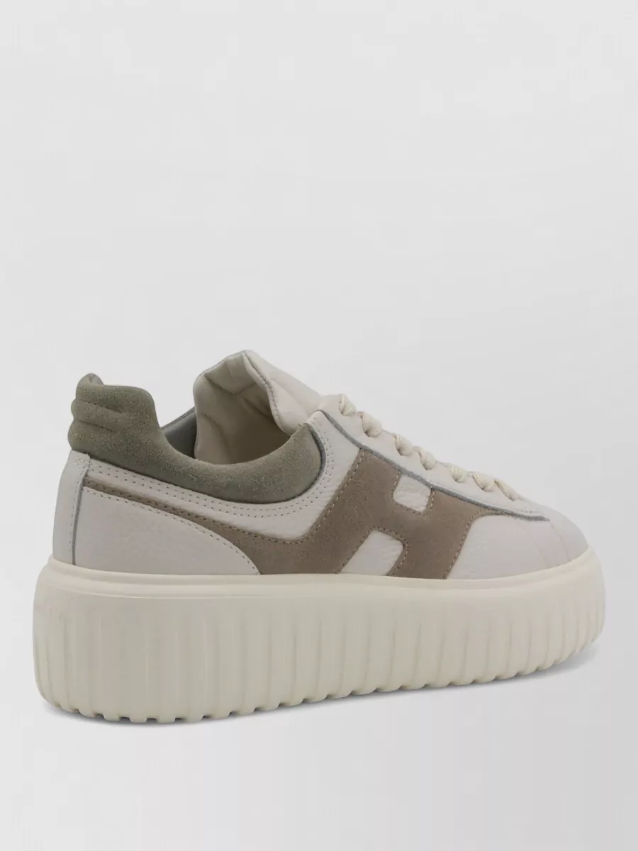 Hogan Casual Sneakers With Platform Sole And Suede Accents