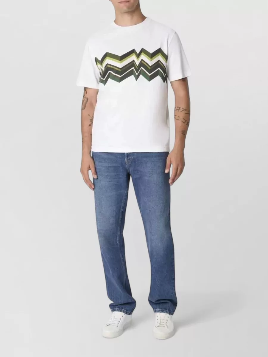 Missoni Cotton Zigzag-Print Short-Sleeve T-Shirt