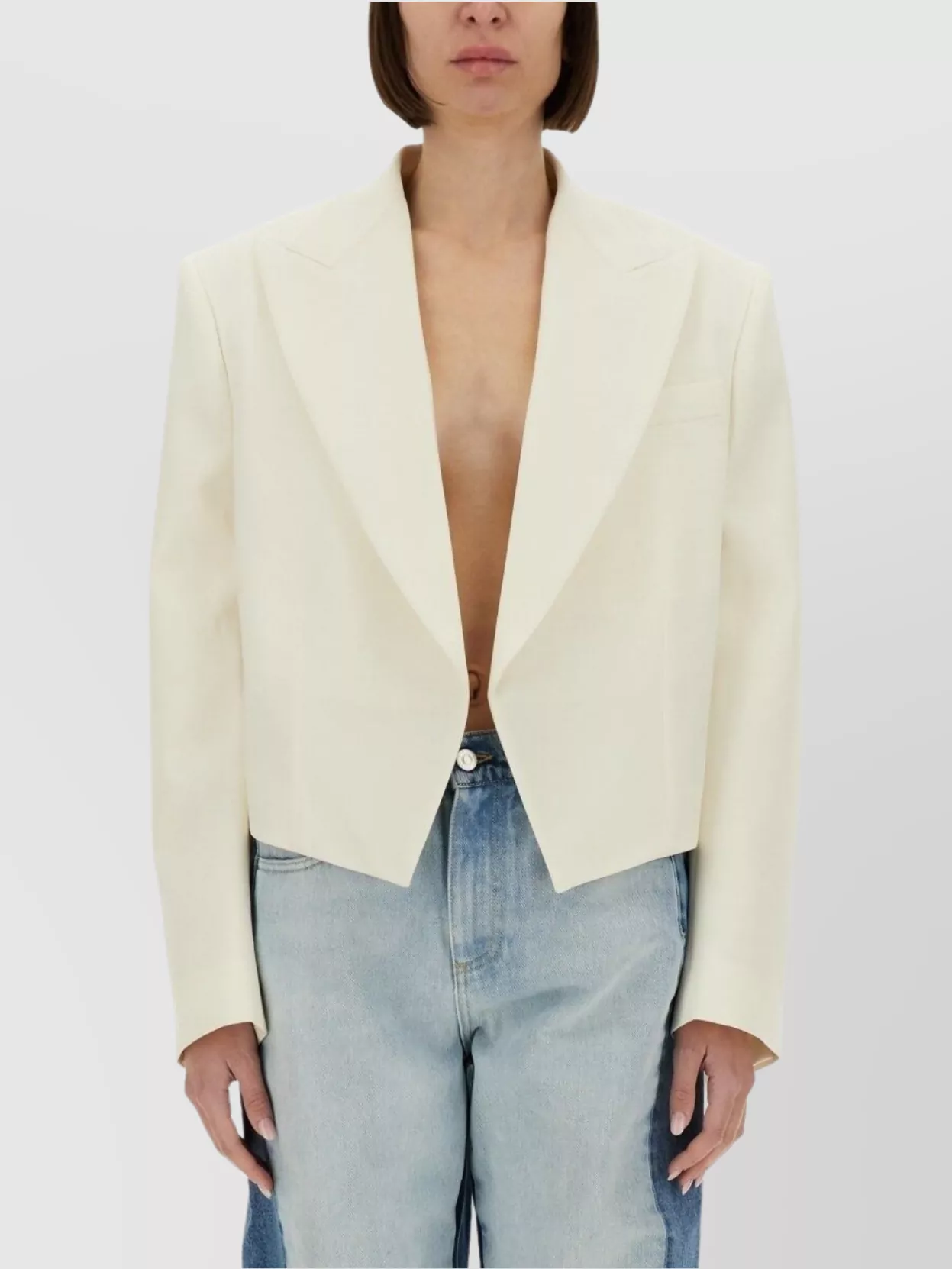 Stella Mccartney Short Blazer Notched Lapels