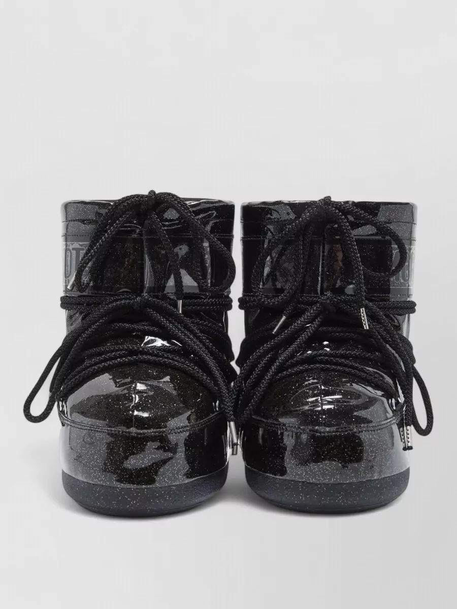 Moon Boot glitter ankle snow boots