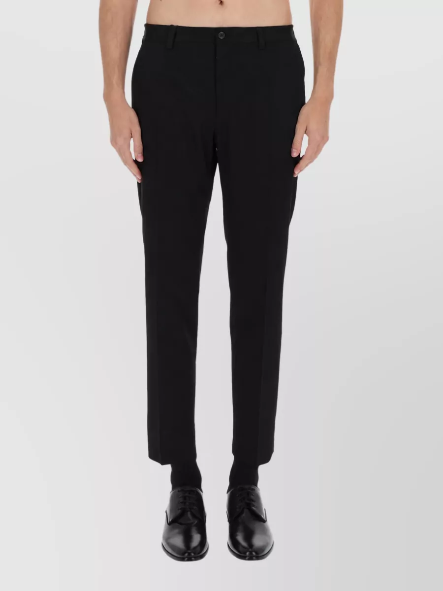 Dolce&Gabbana Wool Straight-Leg Tailored Trousers