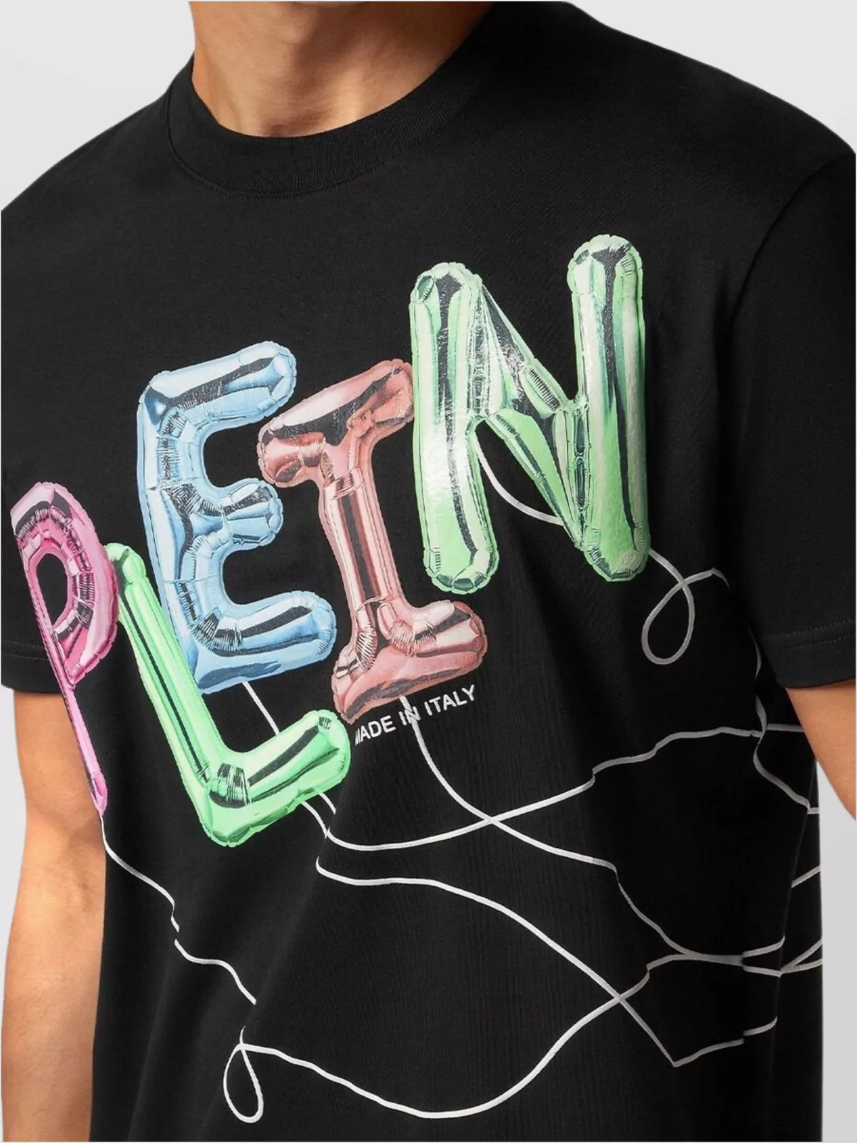 Philipp Plein Graphic Print Crew Neck Short Sleeves T-Shirt