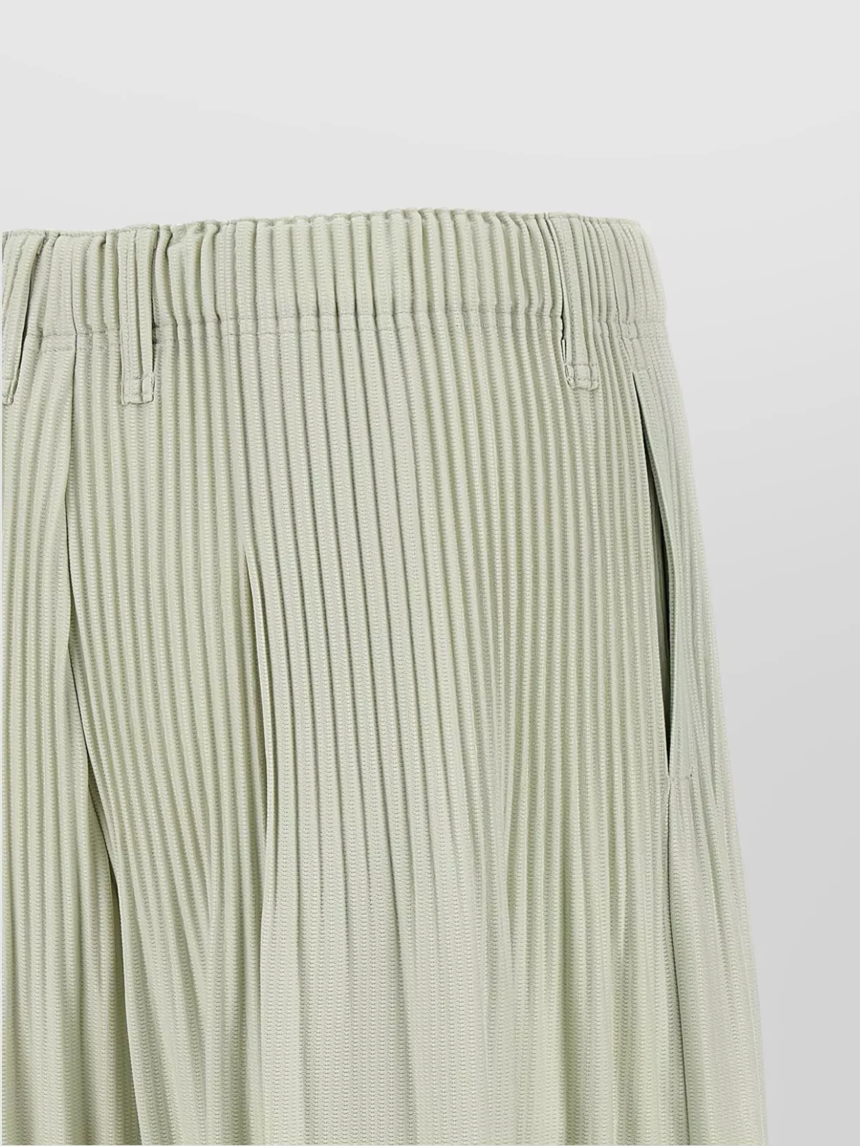 Issey Miyake Gray Tailored Pleats 1 Shorts