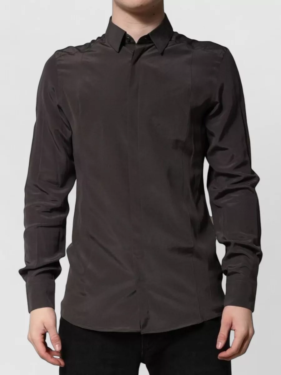 Dolce&Gabbana silk long-sleeve dress shirt