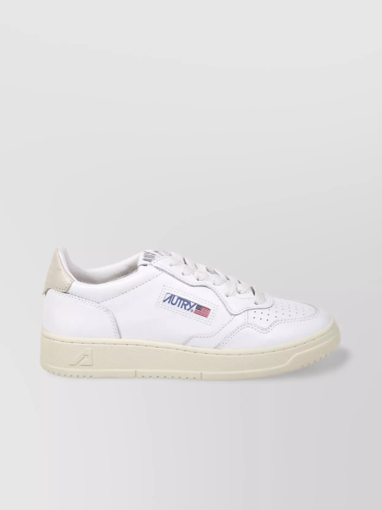 Autry Low Sneaker Featuring Perforated Detailing