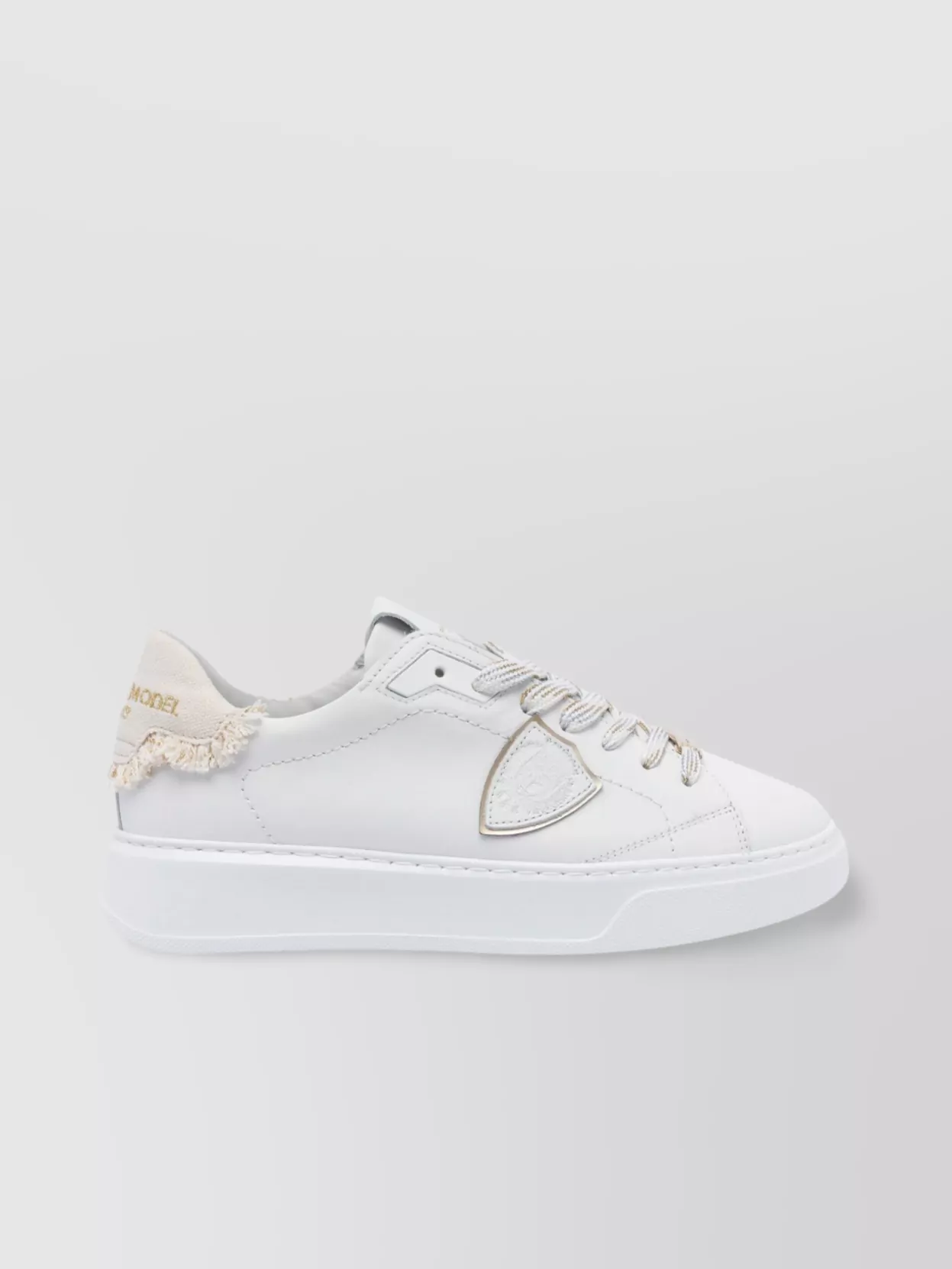 Philippe Model Fringe Leather Low Top Sneakers