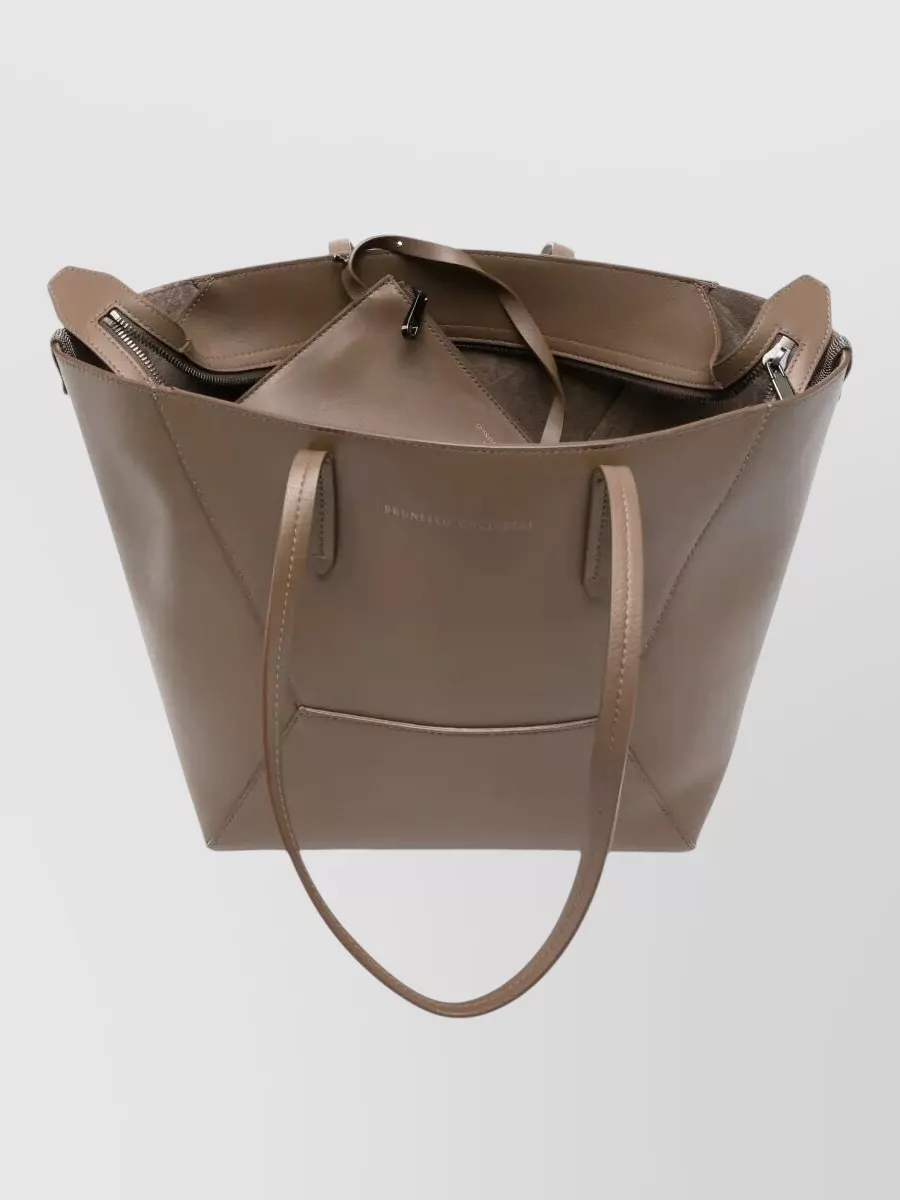 Brunello Cucinelli Leather Tote Bag