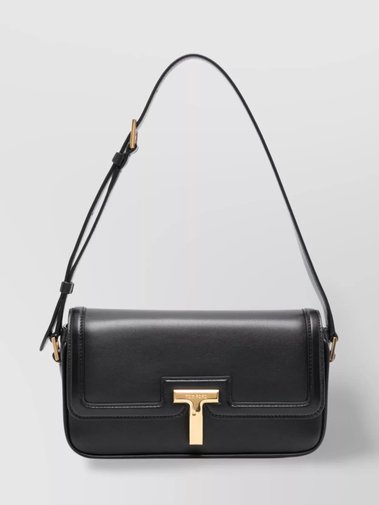 Tom Ford Shoulder Bag With Adjustable Strap And Gold Hardware
