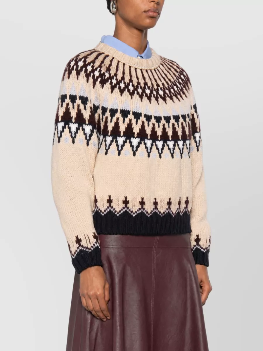Forte Forte Wool Crewneck Long-Sleeve Sweater