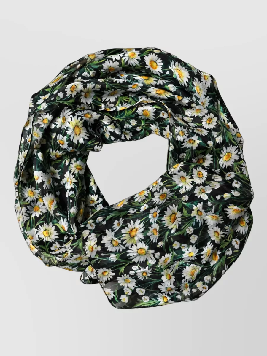 Dolce&Gabbana Silk Floral Square Scarf