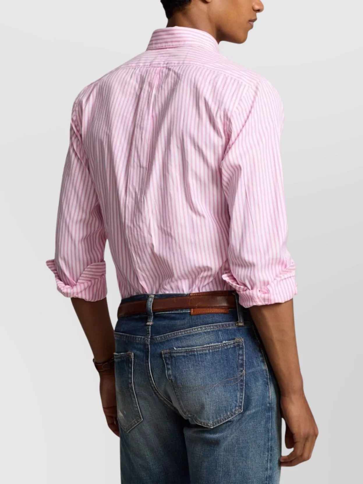 Ralph Lauren Logo Striped Long Sleeve Shirt