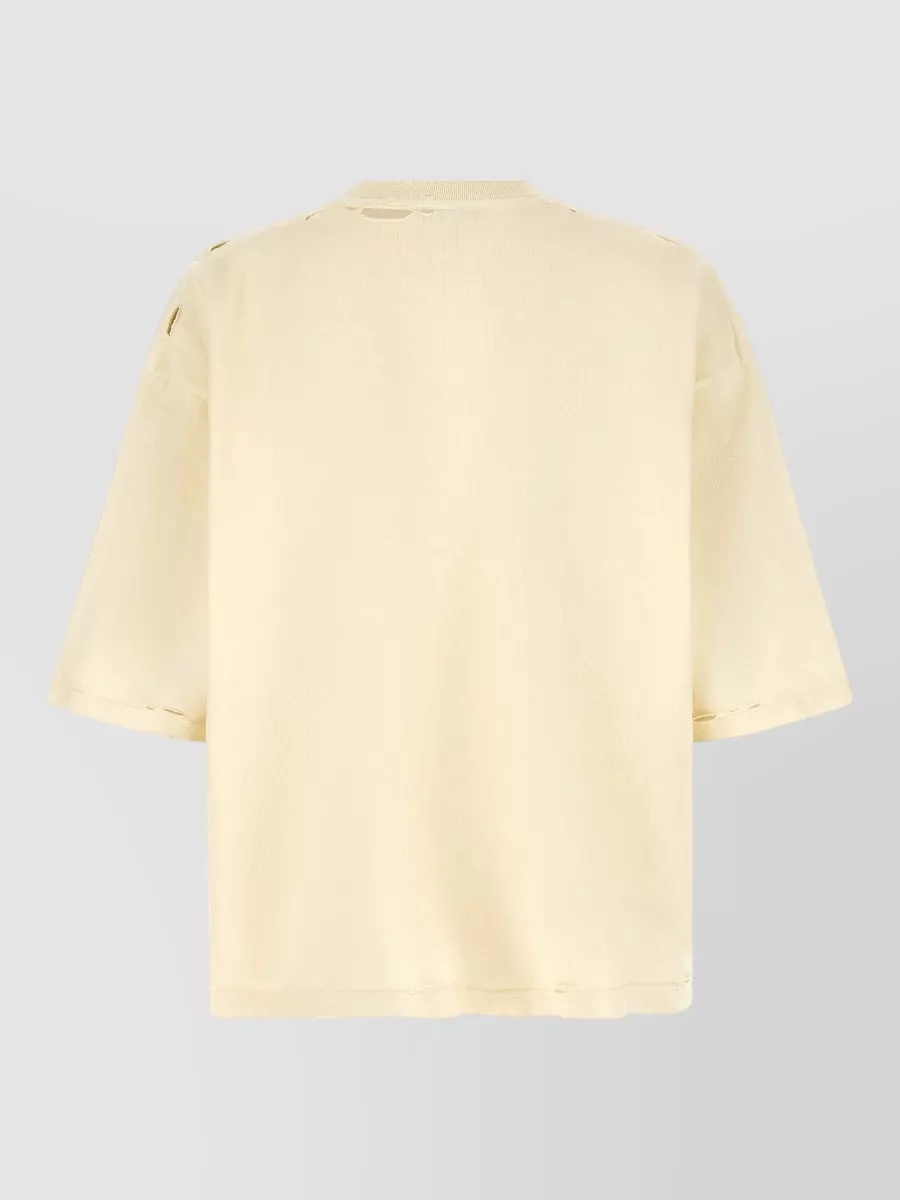 Willy Chavarria Graphic-Print Distressed Cotton T-Shirt