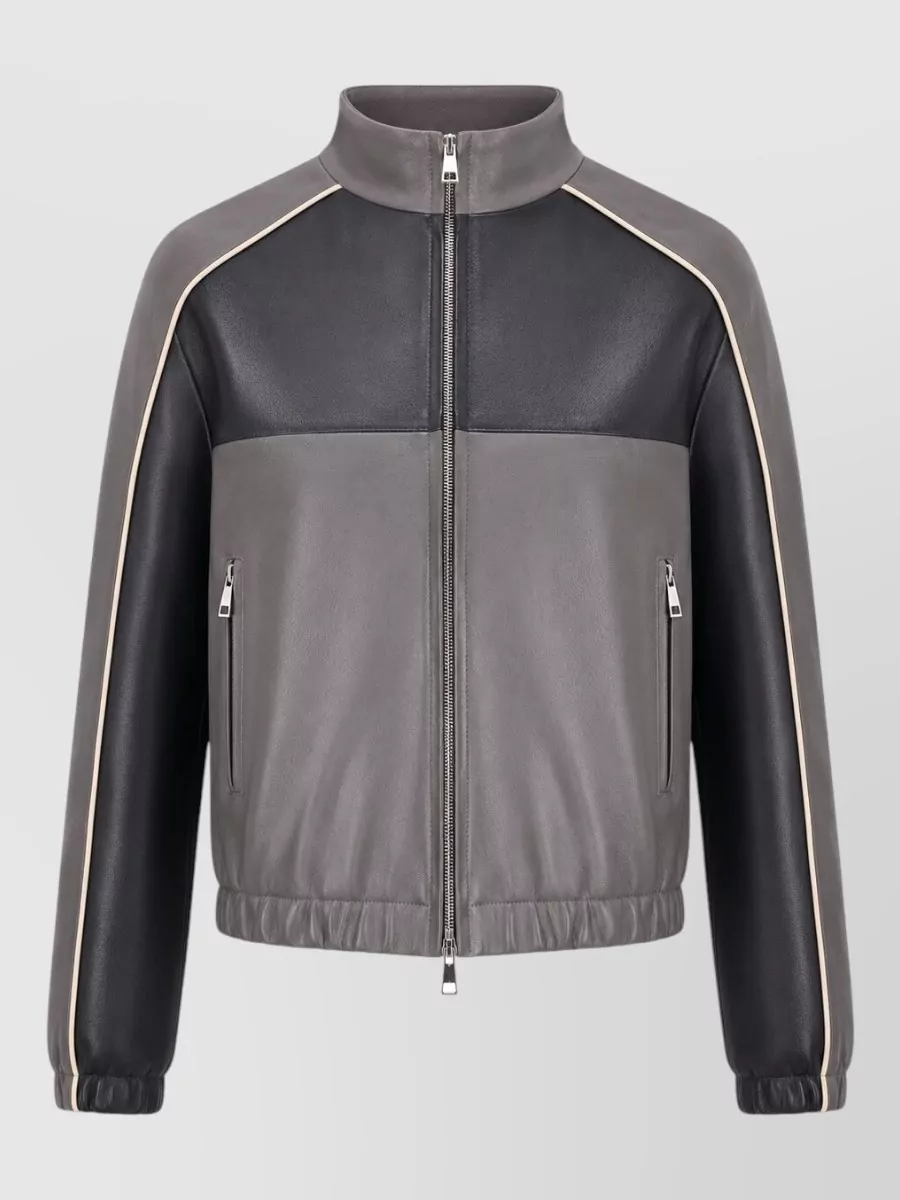 La Rose leather bomber jacket