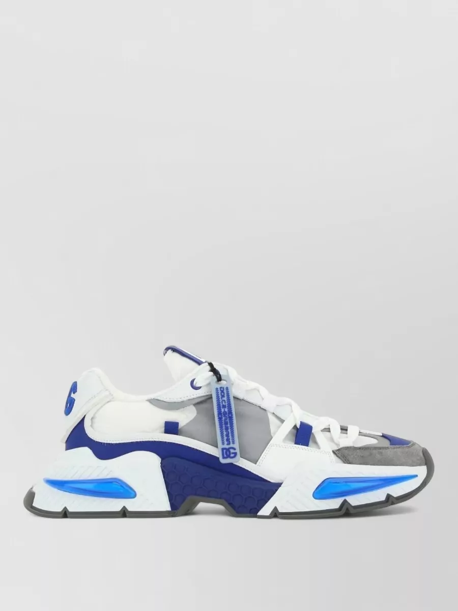 Dolce&Gabbana calf leather panelled low-top sneakers
