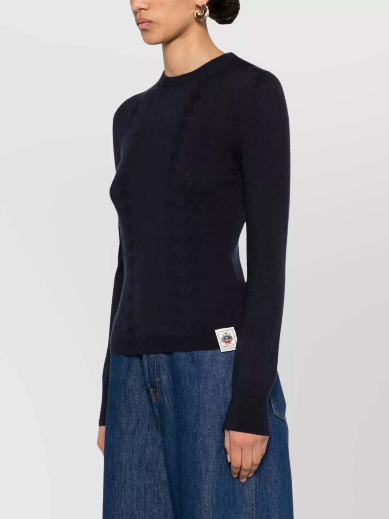 Bally Ribbed Crewneck Knitwear Long Sleeves