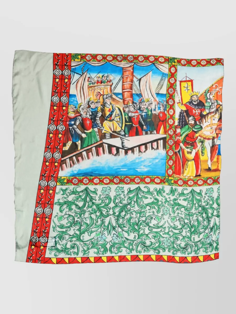 Dolce&Gabbana silk printed square scarf