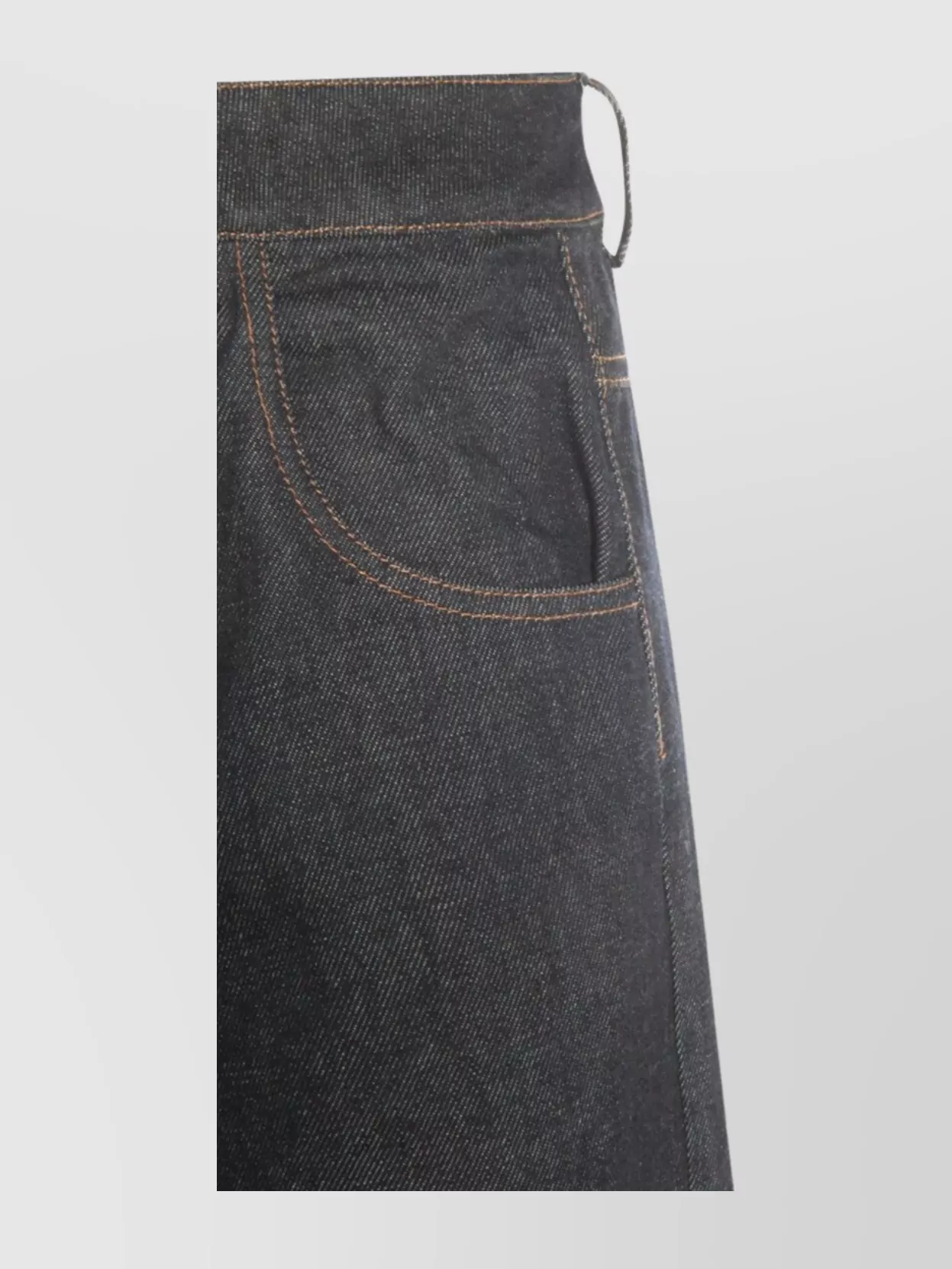Uma Wang Straight Trousers With Pockets And Stitching In Black