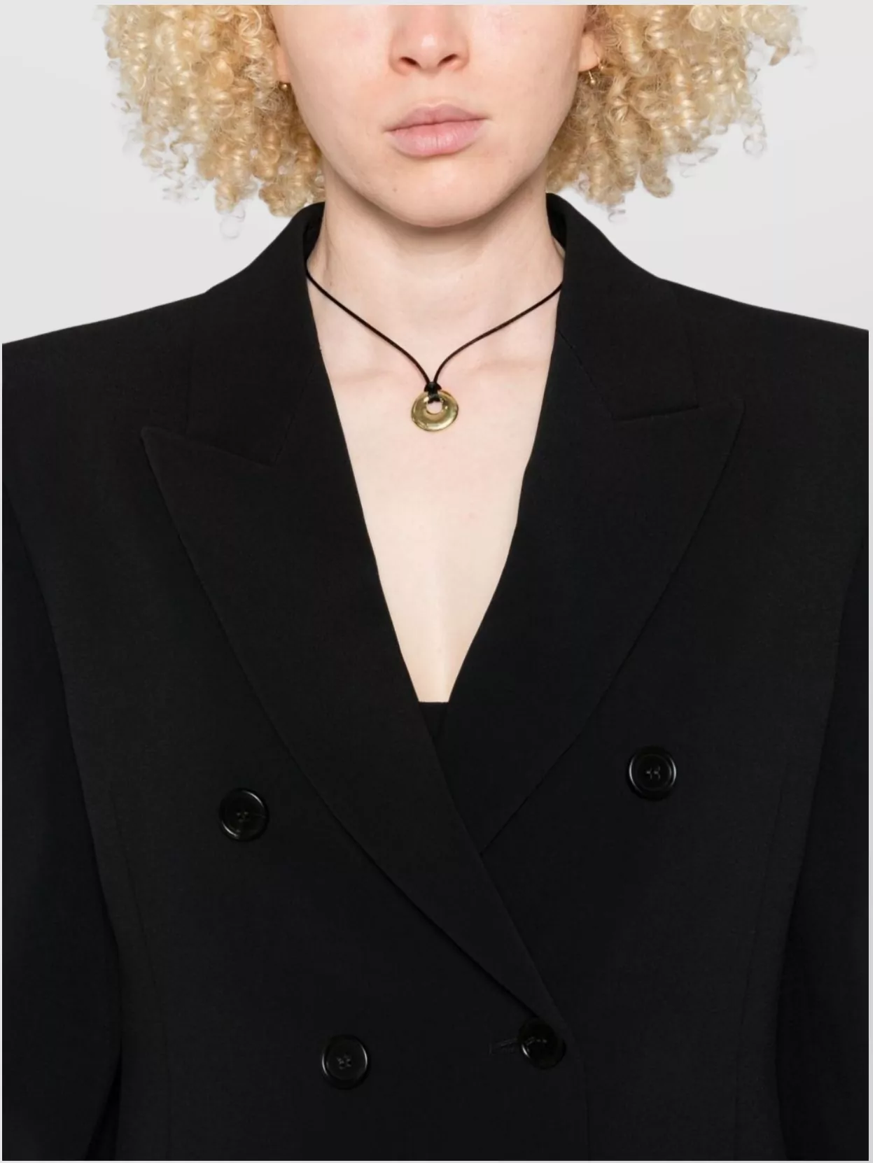 Chloé Structured Double-Breasted Jacket With Padded Shoulders