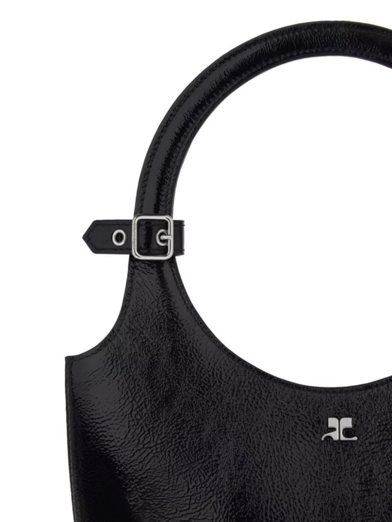 Courrèges Round Handle Leather Bag