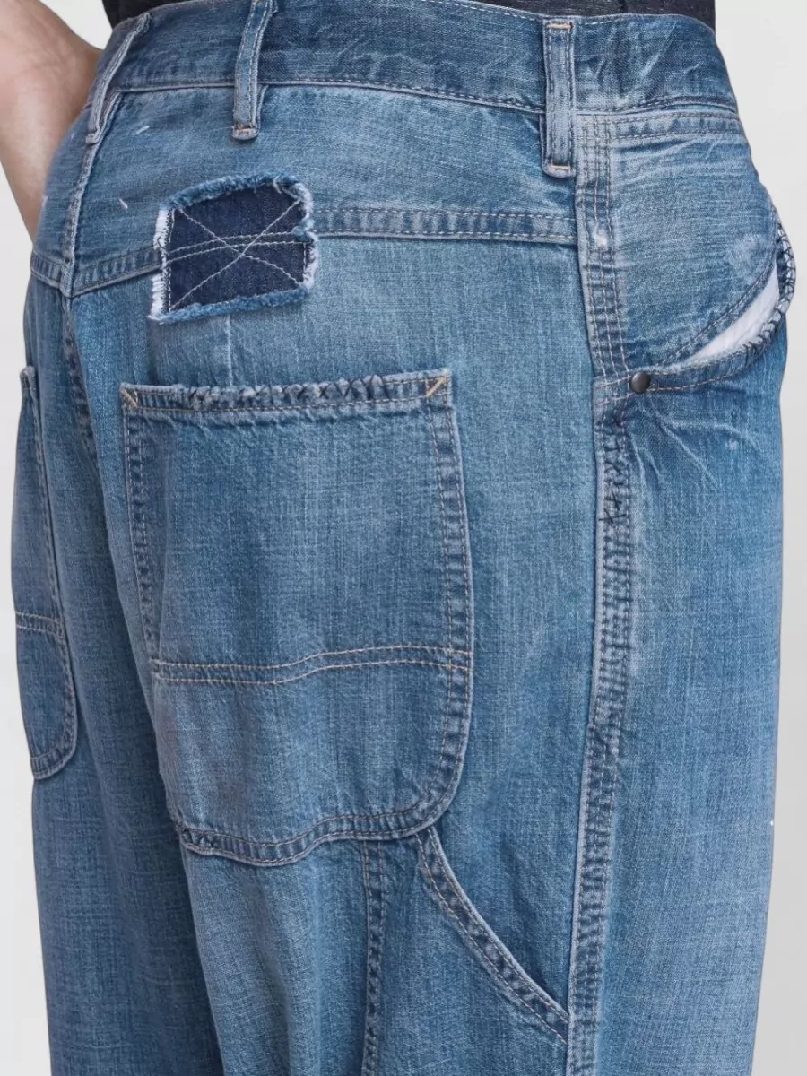 Maison Margiela Denim Patchwork Straight-Leg Jeans
