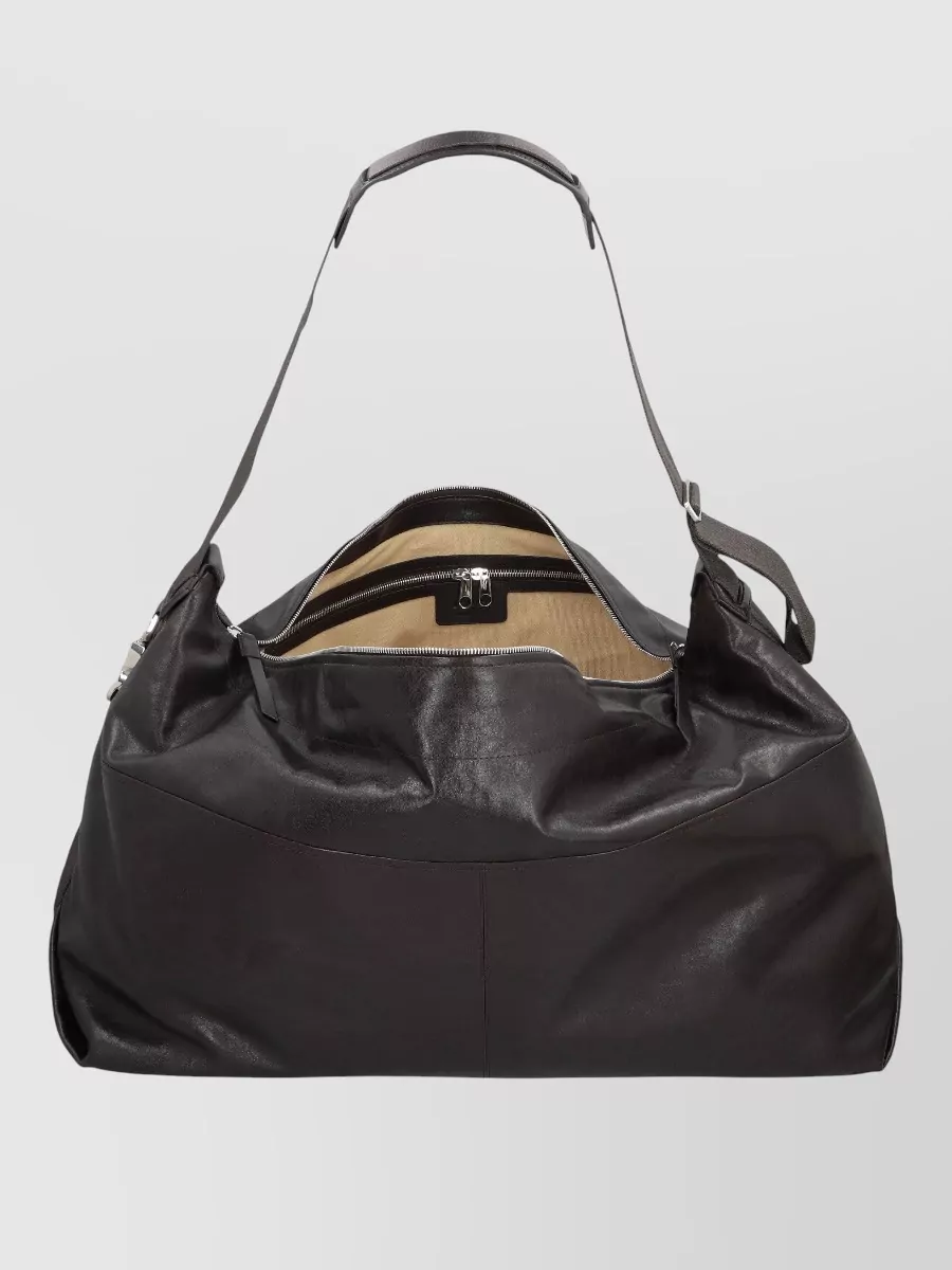 Lemaire Leather Weekend Tote Bag Berlingot 72H