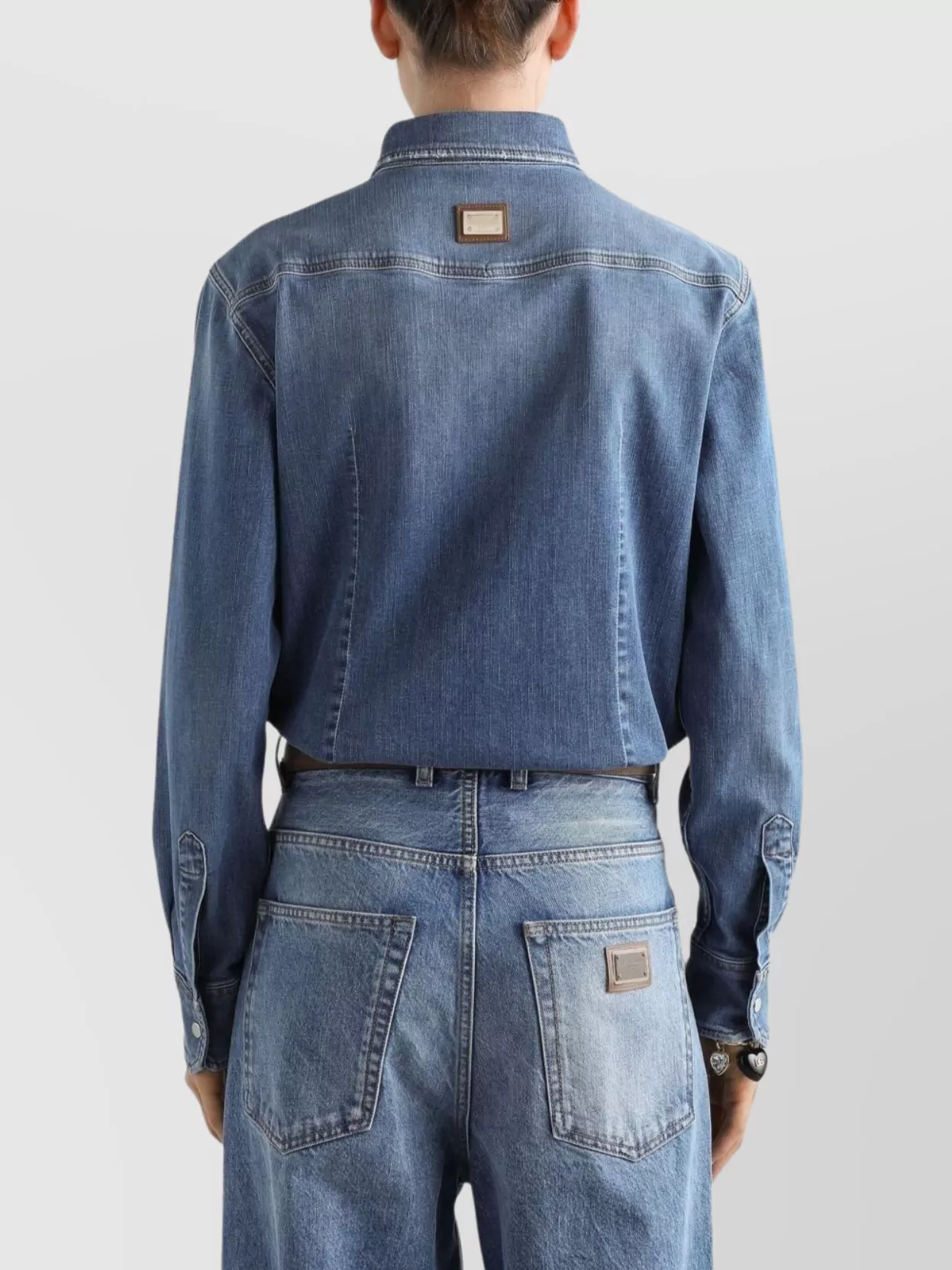 Dolce&Gabbana Denim Cotton Shirt With Chest Pockets