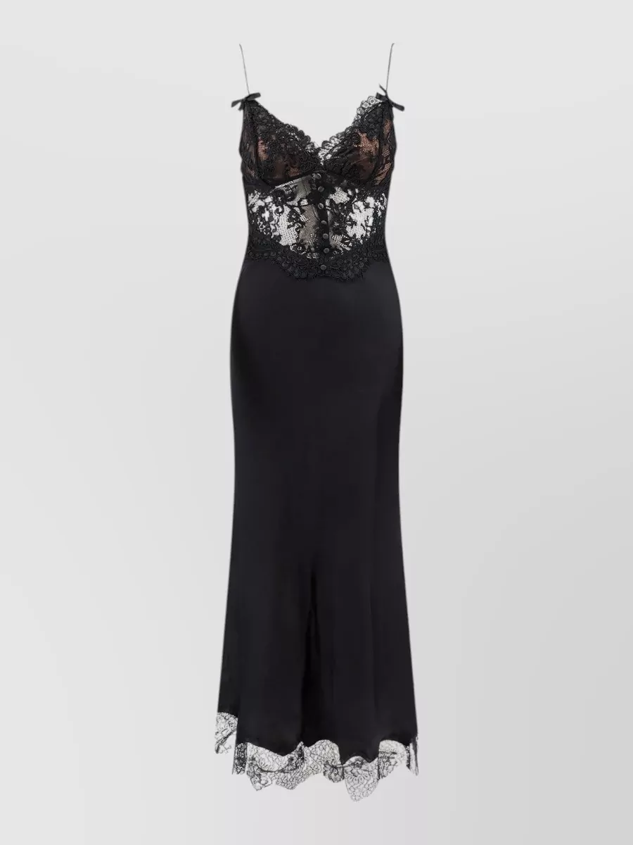 Self-Portrait Satin lace-trim nightdress