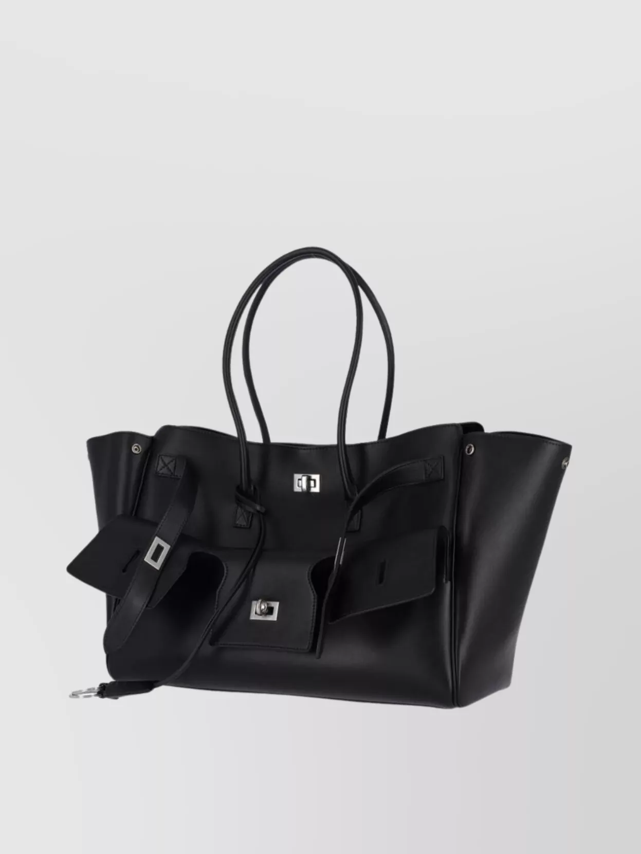 Balenciaga Carryall Tote With Top Handles And Side Buckles