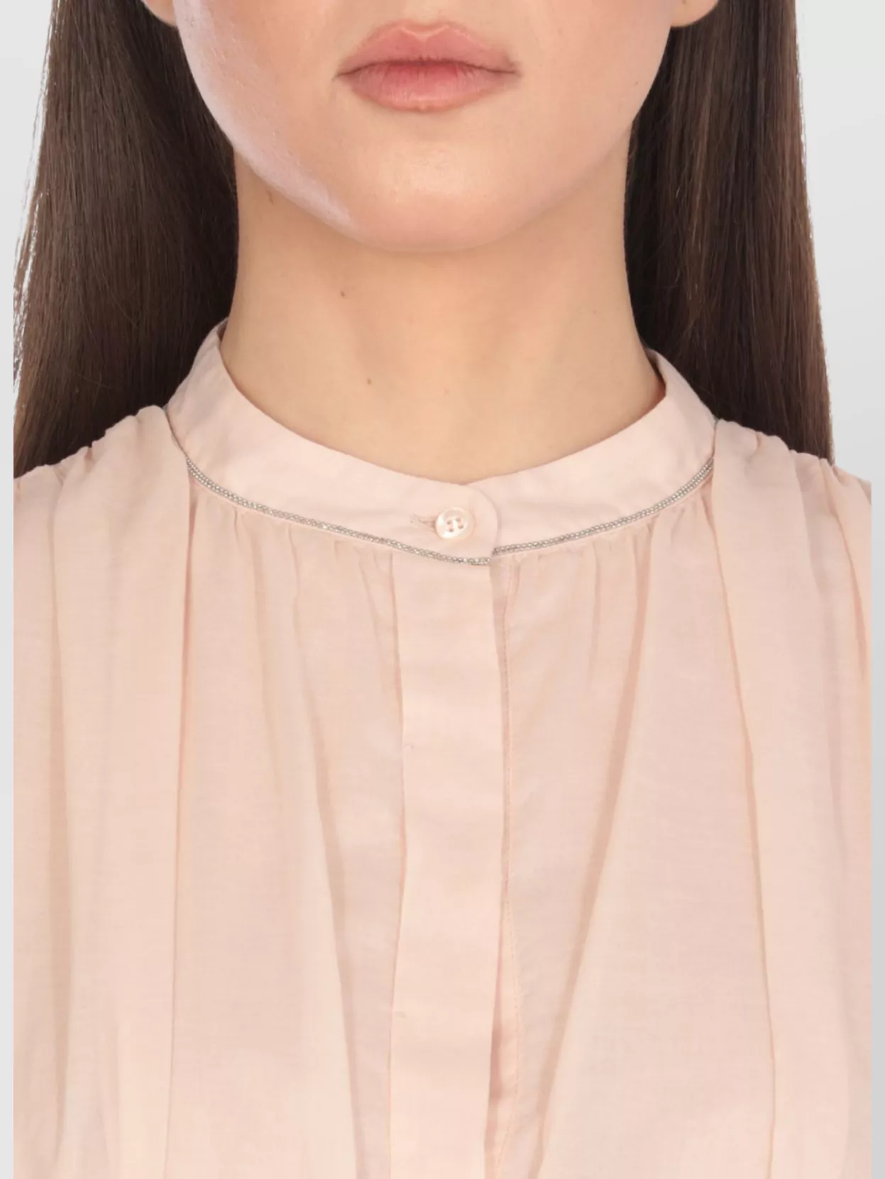 Peserico Crewneck Blouse With Bright Light Point