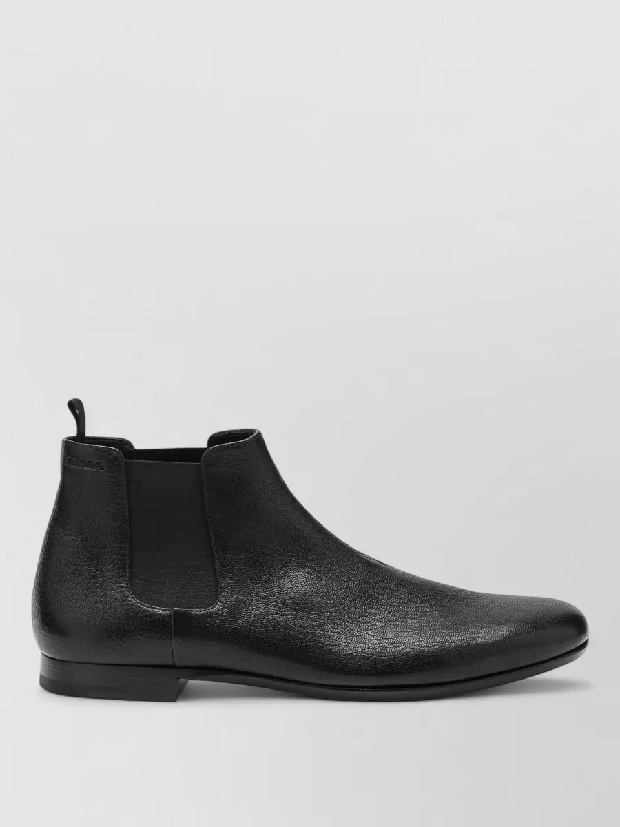 Prada leather chelsea boots