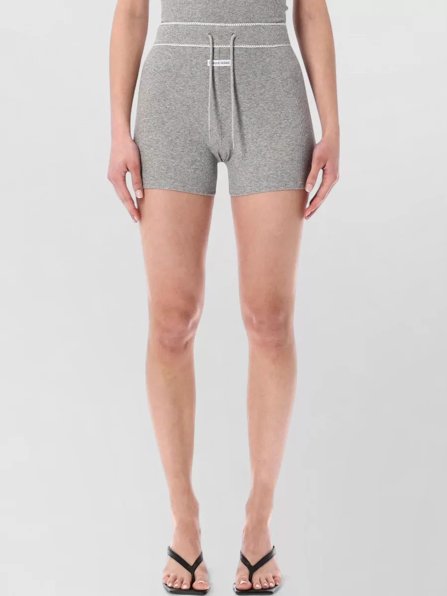 Marine Serre Ribbed Jersey Short
