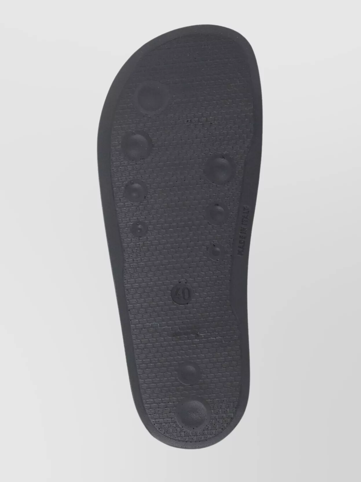Msgm Man's Round Toe Flat Sole Sandals