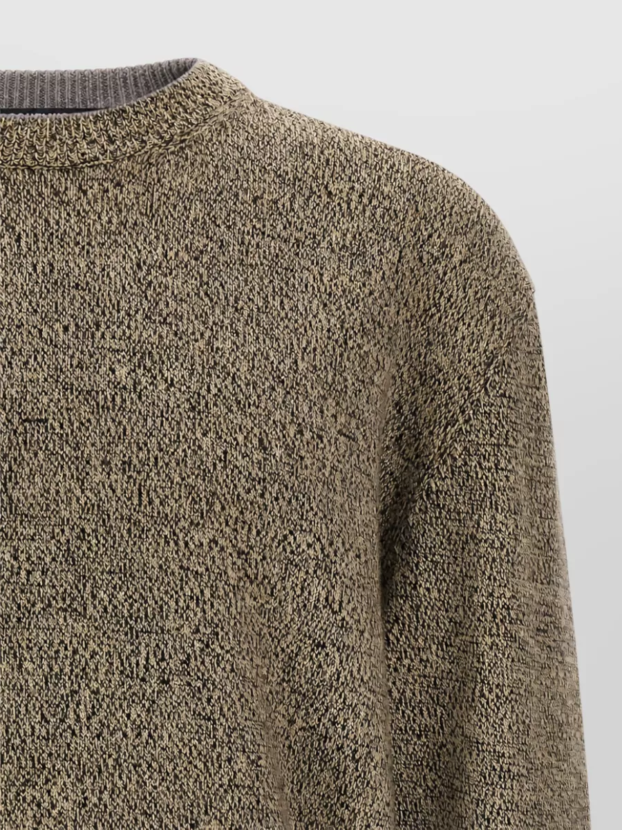 Jacquemus Merino Wool Mouliné Crew Neck Sweater