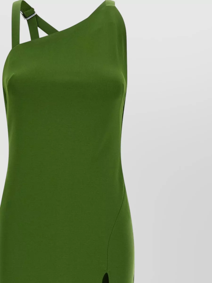 The Attico Silk Strap Maxi Dress