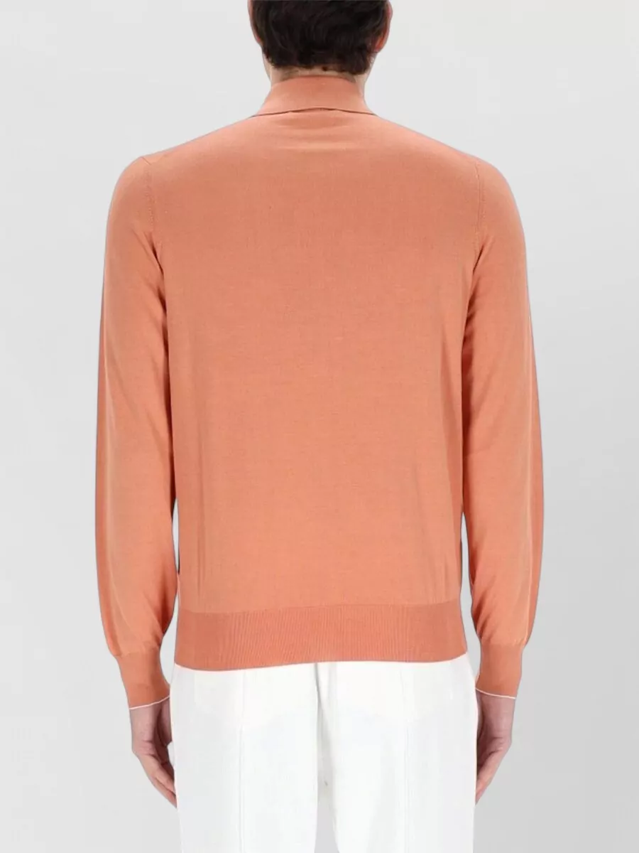 Brunello Cucinelli Cotton Knit Polo Shirt