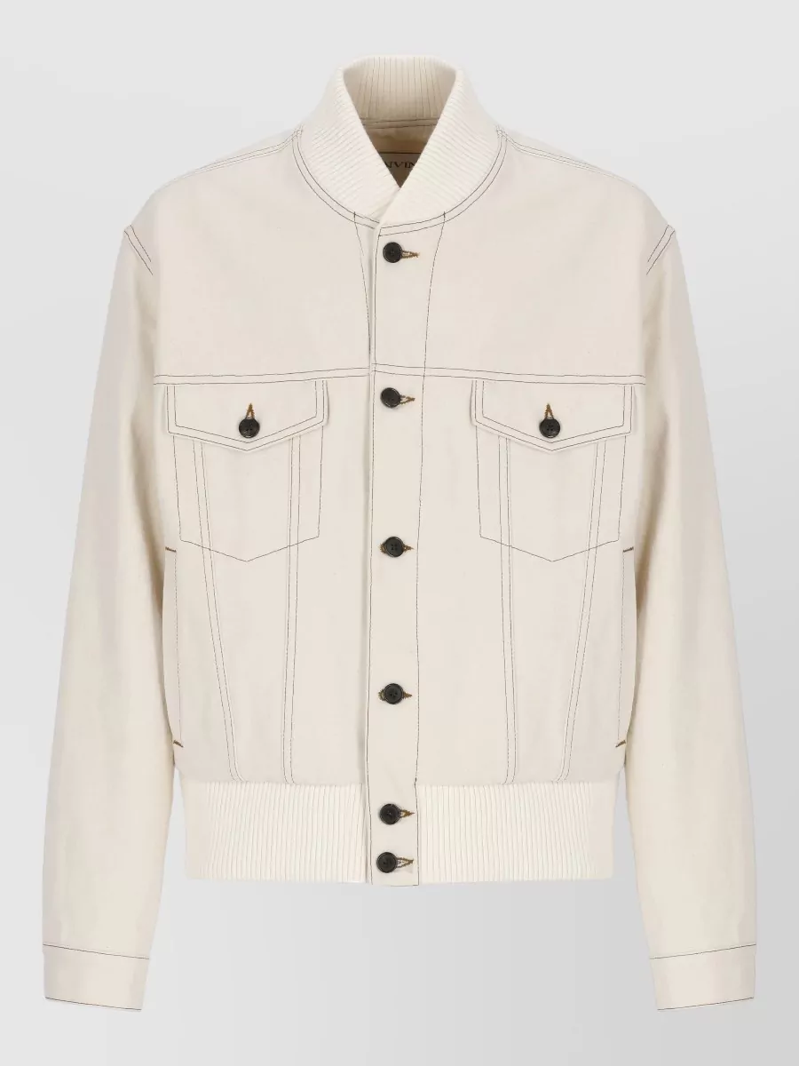 Lanvin ribbed bomber jacket