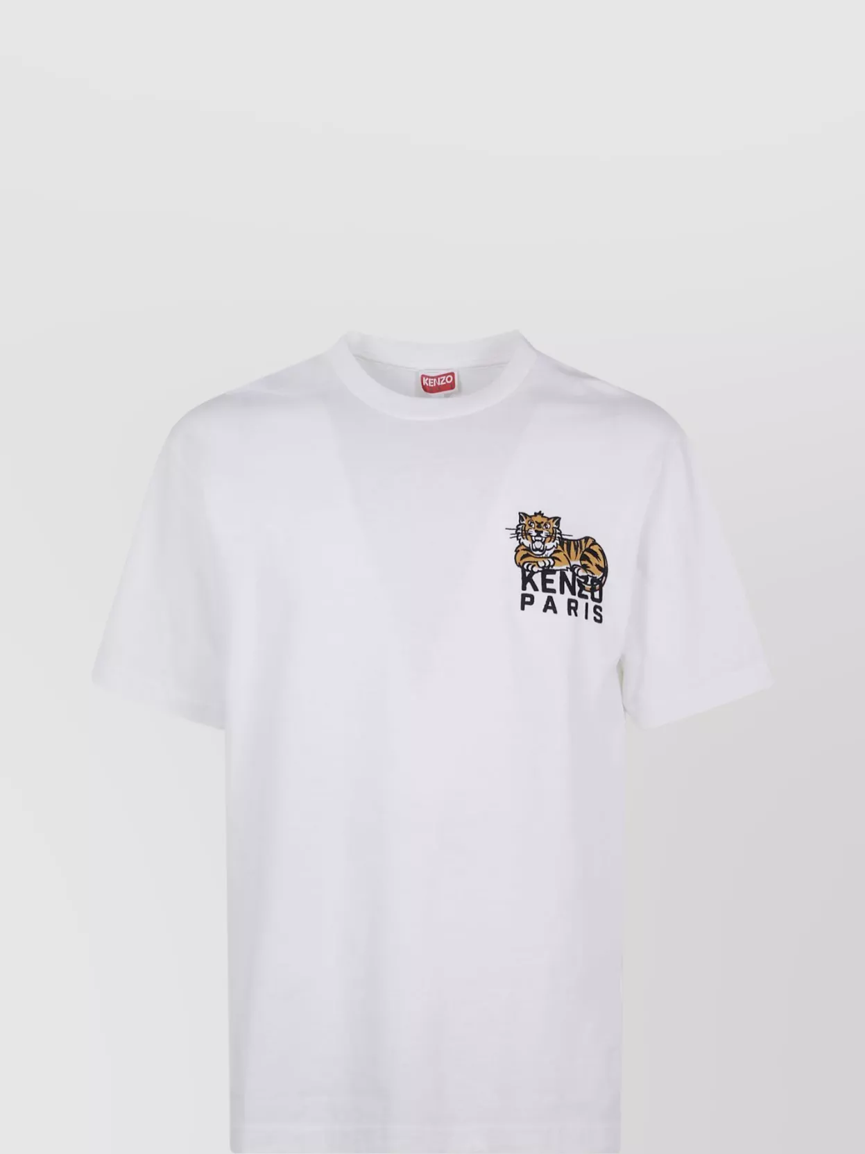 Kenzo Gots Happy Tiger Embroidered Crew Neck T-Shirt