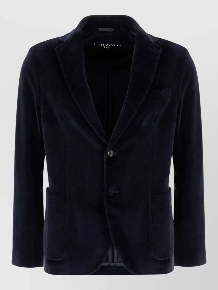 Circolo 1901 velvet single breasted coat