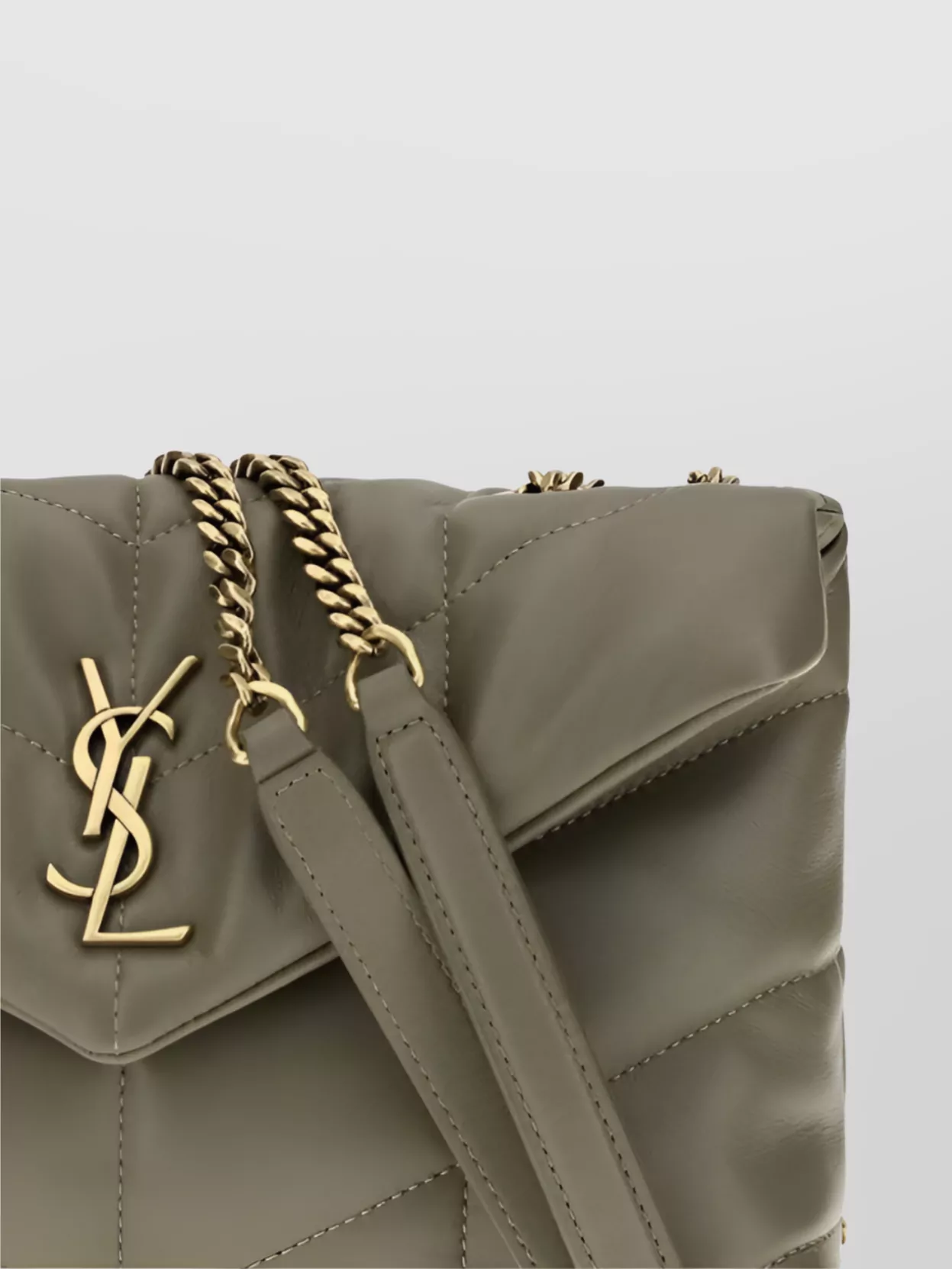 Saint Laurent Quilted Lambskin Leather Shoulder Bag