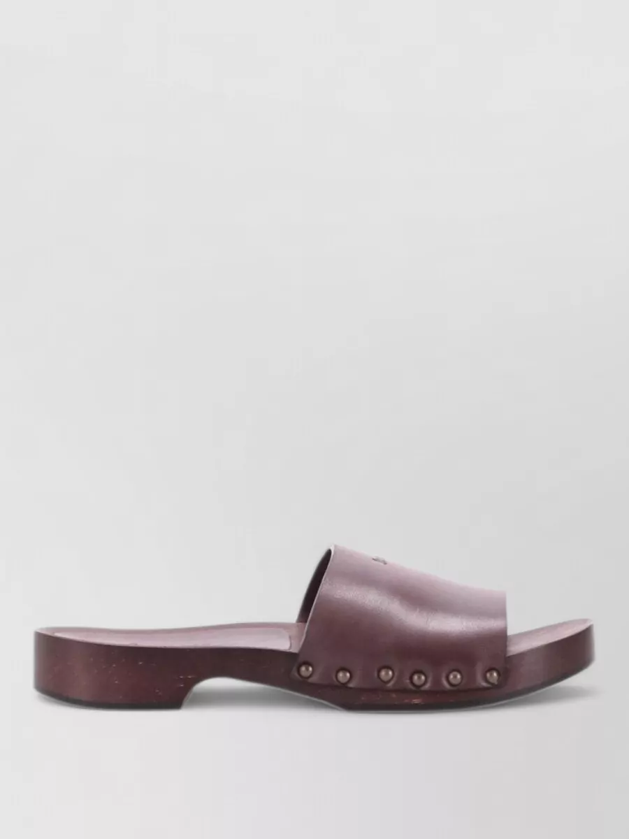 La Rose Leather Sandals