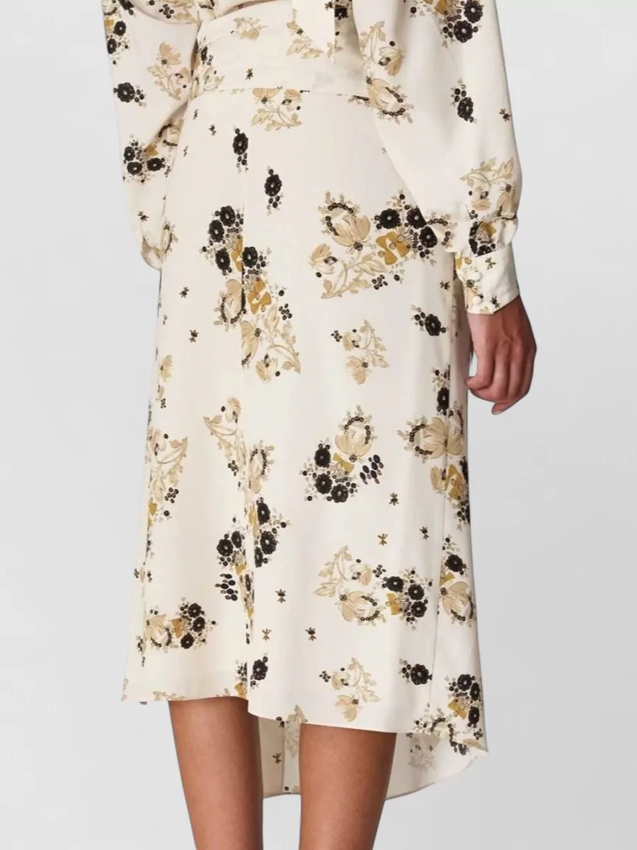 Isabel Marant Silk Asymmetric Midi Skirt