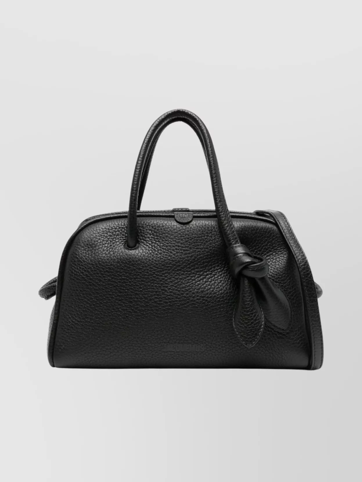Jacquemus Le Petit Turismo Leather Top Handle Bag In Black