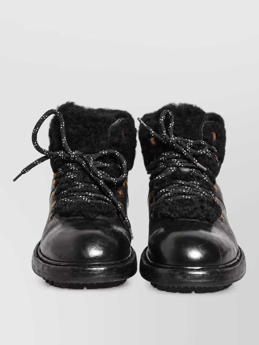 Dolce&Gabbana leather trekking boots