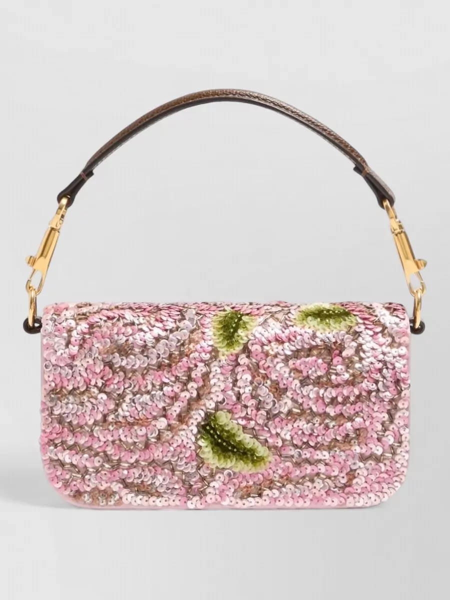 Valentino Garavani Locò Small Satin Cross-Body Bag